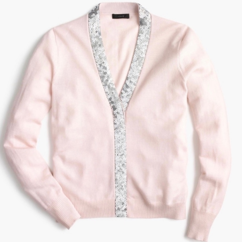 Jcrew sequin cardigan size small